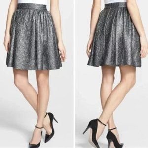 Kate Spade Women's Silver Metallic Mini Skirt Size 10 NWOT!!